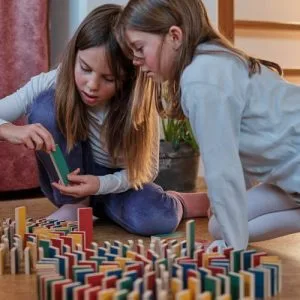 Jeu de construction en bois