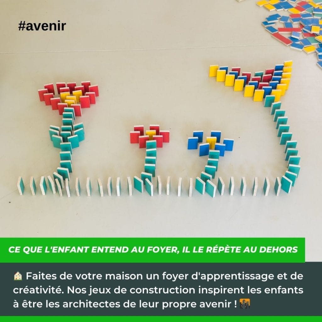 Comment Créer un Foyer d'Apprentissage et de Créativité avec notre Jeu de Construction en Bois 6 PESTAS Ce que lenfant entend au foyer il le repete au dehors