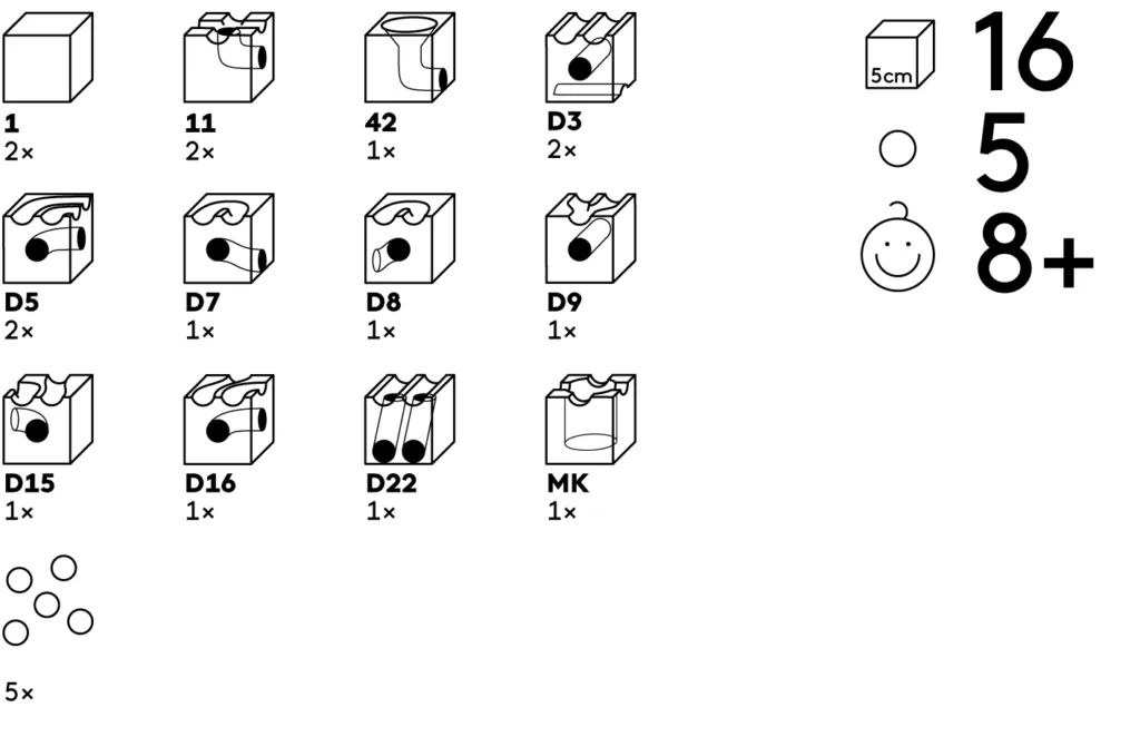 Circuit pour Billes 47 Cuboro Duo