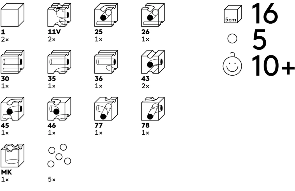 Circuit pour Billes 51 Cuboro Pro