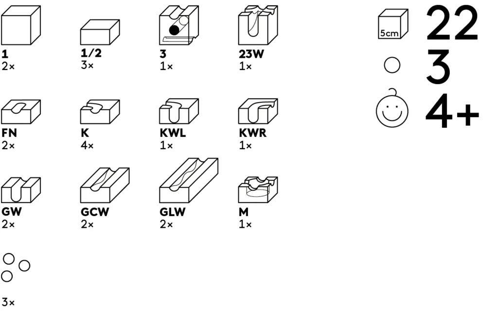Circuit pour Billes 27 Cuboro Wave